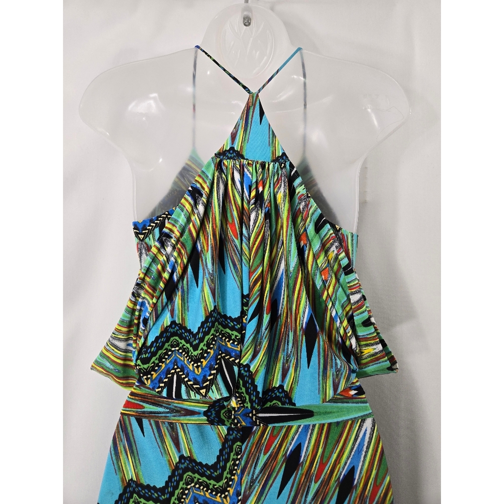 T-Bags Los Angeles Tie Front Maxi Dress - Picture 8 of 15